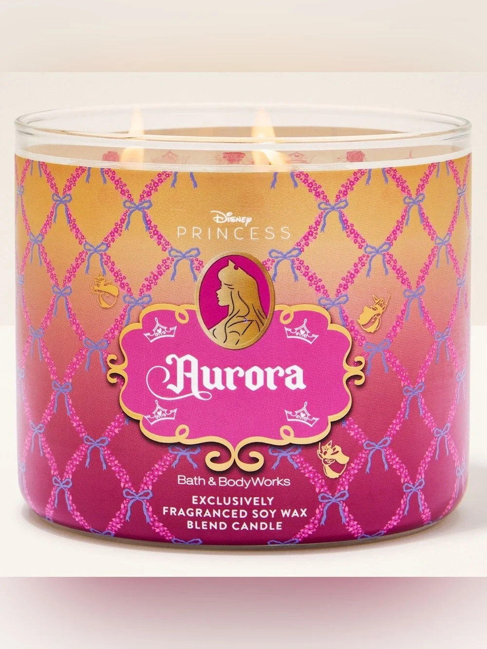 Bath & Body Works Disney Princess Aurora 3 Wick Scented Candle